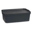 Storage Box with Lid Anthracite Plastic 14 L 29,5 x 14,3 x 45 cm (12 Units) Supply