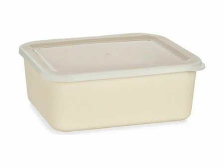 Storage Box with Lid Yellow 17 x 8 x 23,5 cm (6 Units) For Cheap