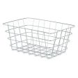 Multi-purpose basket Silver Metal 31 x 14 x 21 cm Rectangular (6 Units) Supply