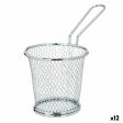 Basket for Presenting Aperitifs Silver Metal 15,5 x 12 x 8 cm (12 Units) Discount