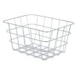 Multi-purpose basket Silver Metal 24 x 12,5 x 18,5 cm Rectangular (6 Units) Discount