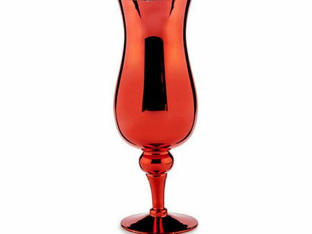 Candleholder Crystal Red 13,5 x 35 x 13,5 cm (6 Units) on Sale