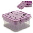 Jewelry box Purple Transparent Plastic 24,5 x 11,5 x 26 cm (12 Units) For Discount