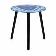 Side table Marble Blue Black Crystal 40 x 41,5 x 40 cm (4 Units) Online now