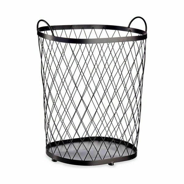 Basket Black Metal 40 L 31 x 54,7 x 46,5 cm (4 Units) Supply