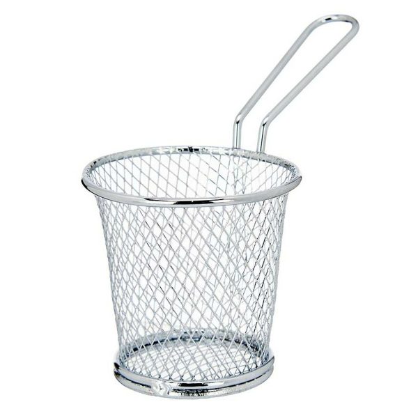 Basket for Presenting Aperitifs Silver Metal 15,5 x 12 x 8 cm (12 Units) Discount