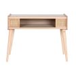 Console Home ESPRIT Rattan Paolownia wood 80 x 35 x 63 cm For Cheap