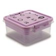 Jewelry box Purple Transparent Plastic 24,5 x 11,5 x 26 cm (12 Units) For Discount