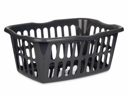 Basket Anthracite polypropylene 50 L 58 x 24 x 42 cm (12 Units) Sale