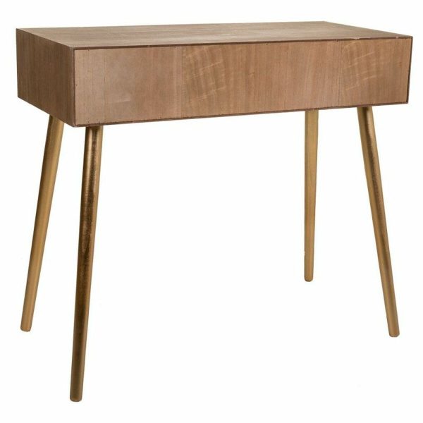 Hall Table with Drawers Alexandra House Living Brown Paolownia wood 41 x 79 x 88 cm Fashion