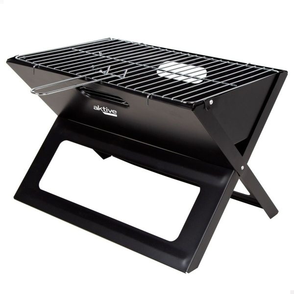 Barbecue Portable Aktive Black Steel Iron 45 x 30 x 29 cm Sale