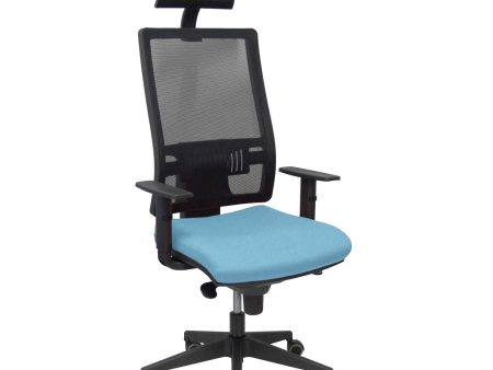 Office Chair with Headrest Horna P&C SBALI13 Sky blue Online