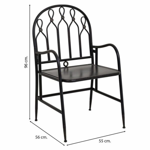 Dining Chair Alexandra House Living Black 56 x 96 x 55 cm For Discount