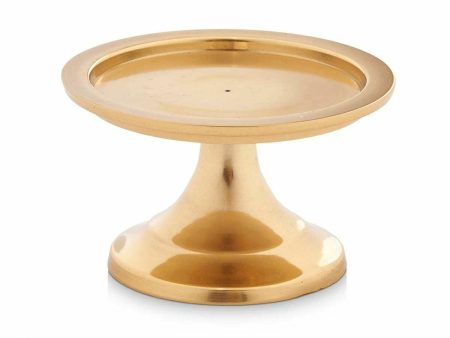 Candle Holder Golden Aluminium 10 x 6 x 10 cm (12 Units) Online Sale