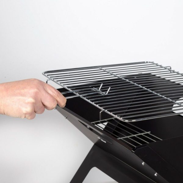 Barbecue Portable Aktive Black Steel Iron 45 x 30 x 29 cm Sale