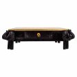 Side table Alexandra House Living Black Golden 44 x 15 x 44 cm Fashion