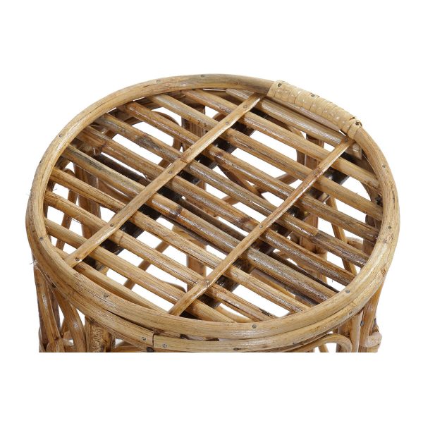 Set of 3 tables DKD Home Decor 39 x 39 x 41 cm Natural wicker Sale