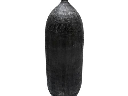 Vase Black 33 x 33 x 120 cm Aluminium Cheap