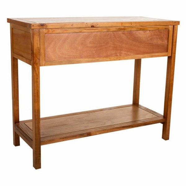 Hall Table with Drawers Alexandra House Living Brown Pine MDF Wood 78 x 41 x 95 cm Cheap