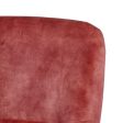 Armchair 77 x 64 x 88 cm Synthetic Fabric Wood Dark Red Online Sale