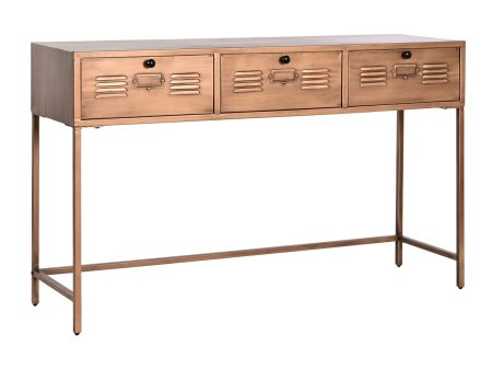 Console Home ESPRIT Golden Metal 125,5 x 37 x 77 cm For Cheap