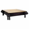 Side table Alexandra House Living Black Golden 44 x 15 x 44 cm Fashion