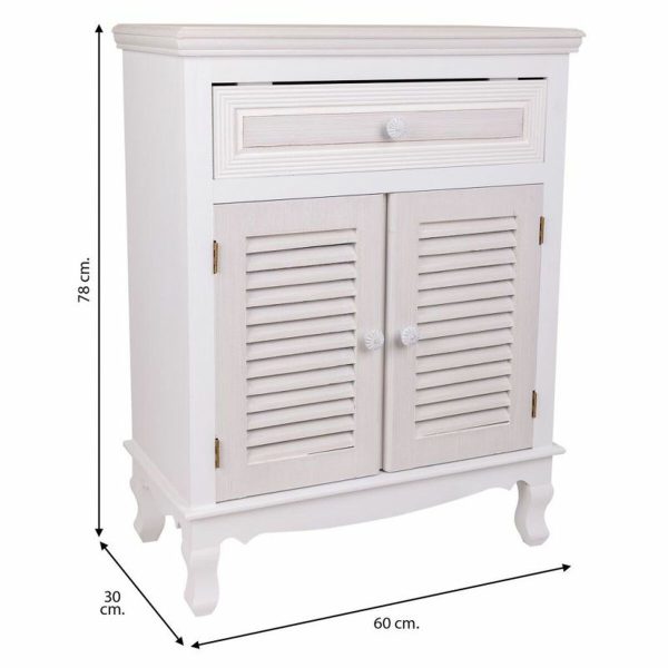 Hall Table with Drawers Alexandra House Living White MDF Wood 30 x 78 x 60 cm Cheap