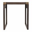 Side table Alexandra House Living Grey Golden 40 x 54 x 49 cm For Discount