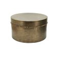 Side table DKD Home Decor 76 x 76 x 42 cm Golden Metal on Sale