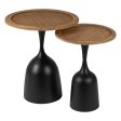 Side table Black Golden Iron 40 x 40 x 52 cm Online