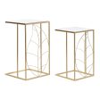 Set of 2 tables DKD Home Decor Golden 37 x 37 x 65 cm For Discount