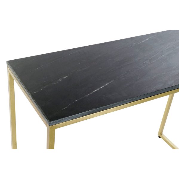 Console DKD Home Decor 100 x 40 x 77 cm Black Golden Marble Iron For Discount