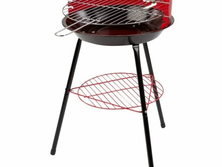 Barbecue Portable Aktive Wood Iron Ø 38 cm 37 x 61 x 45 cm (6 Units) Red For Discount