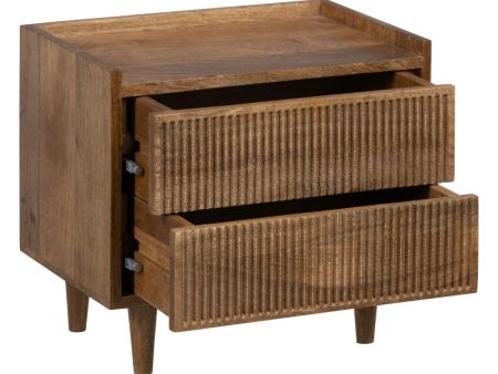 Side table APRICOT Natural Mango wood 45 x 30 x 40 cm Hot on Sale