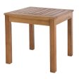 Side table Nina Natural 40 x 40 x 40 cm Acacia For Cheap