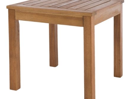 Side table Nina Natural 40 x 40 x 40 cm Acacia For Cheap