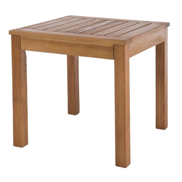 Side table Nina Natural 40 x 40 x 40 cm Acacia For Cheap