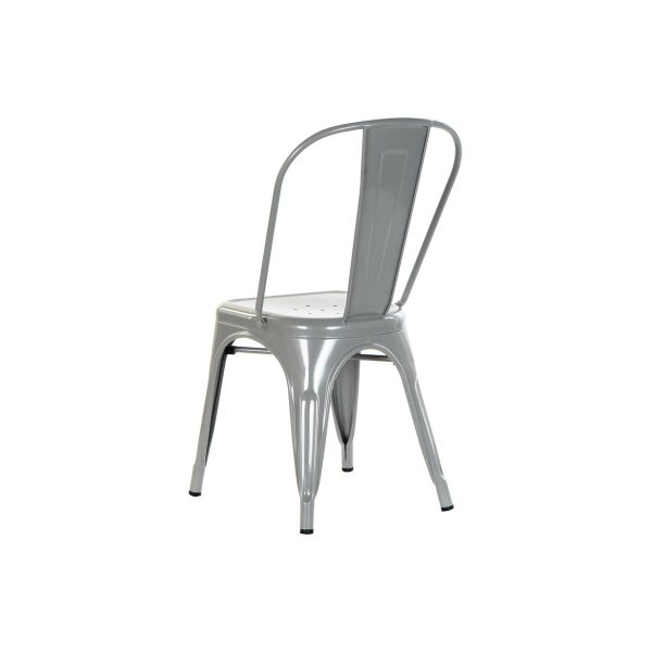 Chair DKD Home Decor Grey Metal 53 x 45 x 85 cm Cheap