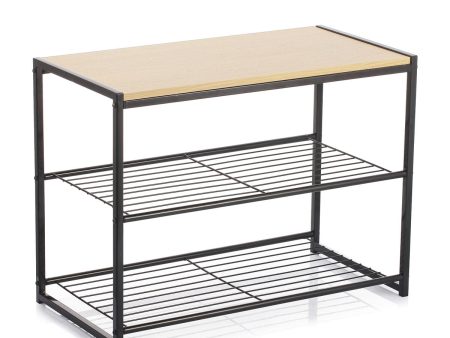 Shoe Rack Vinthera Moa Steel Black 60 x 30 x 44,5 cm Online