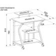 Desk Techly ICA-TB 218 Beech MDF Wood 70 X 81 X 51 cm For Cheap