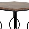 Set of 2 tables Alexandra House Living Brown Black Iron MDF Wood 39 x 57 x 39 cm Online