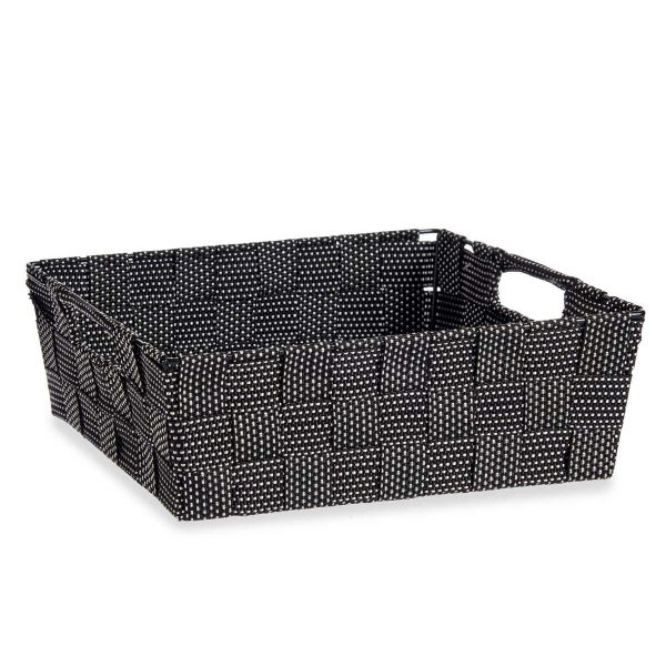 Basket Braiding Black 3 L (23 x 8 x 27 cm) (48 Units) Hot on Sale