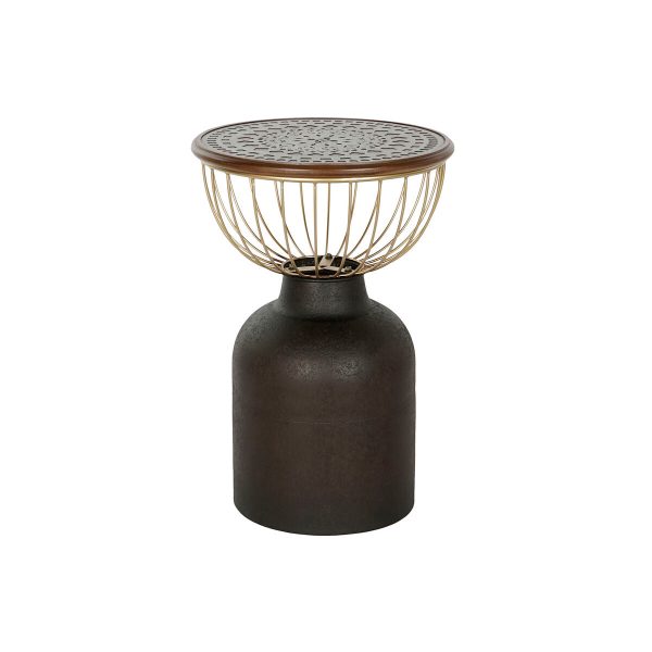 Side table DKD Home Decor 43,5 x 43,5 x 63,5 cm Fir Metal on Sale