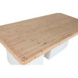 Dining Table Home ESPRIT White Resin Fir 180 x 90 x 77 cm Online Hot Sale