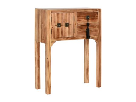 Console Home ESPRIT Black Fir MDF Wood 64 x 26 x 83 cm Online Sale