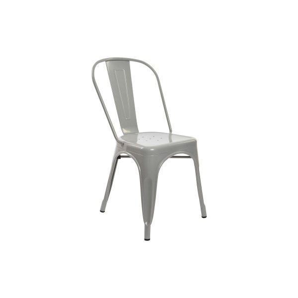 Chair DKD Home Decor Grey Metal 53 x 45 x 85 cm Cheap