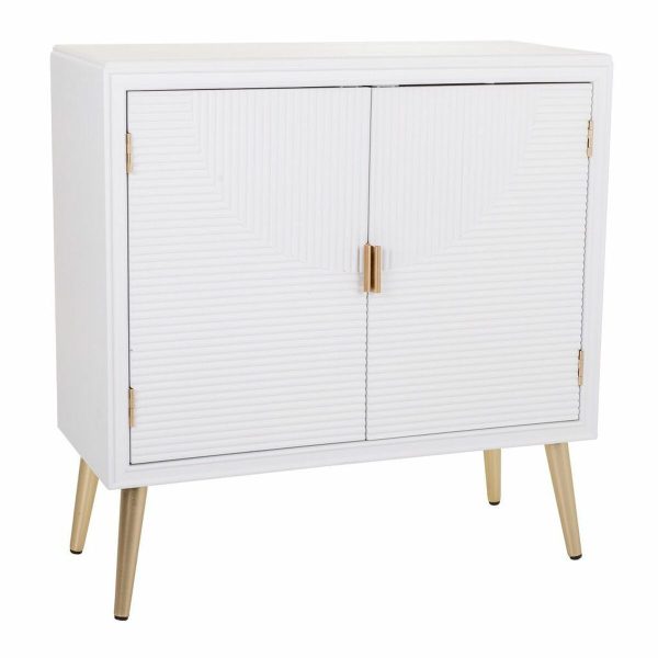 Hall Alexandra House Living Golden MDF Wood 36 x 81 x 80 cm Hot on Sale