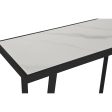 Console Home ESPRIT White Black Metal 100 x 35 x 75 cm For Cheap