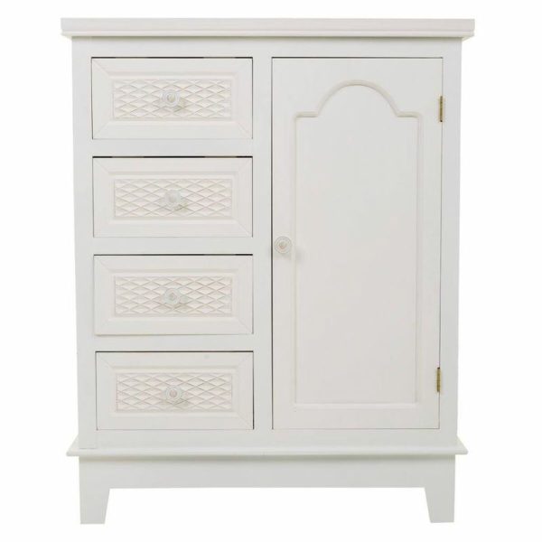 Hall Alexandra House Living White Cream Metal Pine MDF Wood 32 x 84 x 66 cm Discount