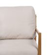 Armchair Beige Natural Rubber wood MDF Wood Foam 100 % polyester 65 x 71 x 88 cm on Sale